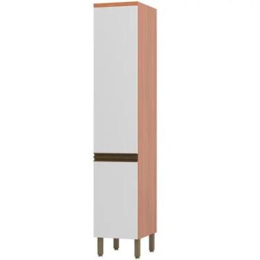 Imagem de Paneleiro Simples 2 Portas em MDP Macadâmia Telasul, FREIJO/BRANCO