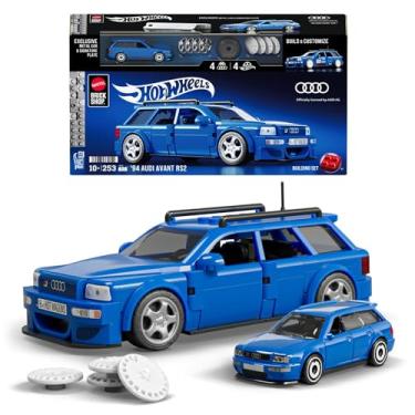 Imagem de Veículo Mattel Brick Shop Speed Audi Avant RS2 1994. Modelo exclusivo de montar com aprox. 13 cm. Recomendado para crianças a partir dos 8 anos.