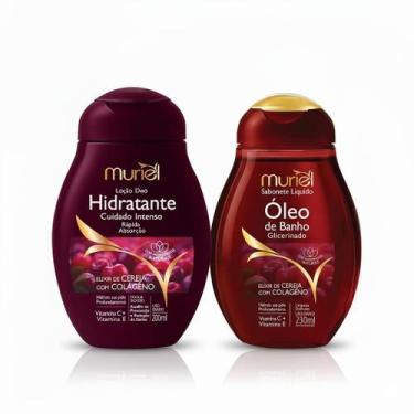 Imagem de Kit Muriel Sabonete Óleo de banho 230ml + Loção Deo Hidratante Cuidado