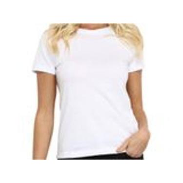 Imagem de Camiseta Hering Básica  Feminina Branca, Branco, G