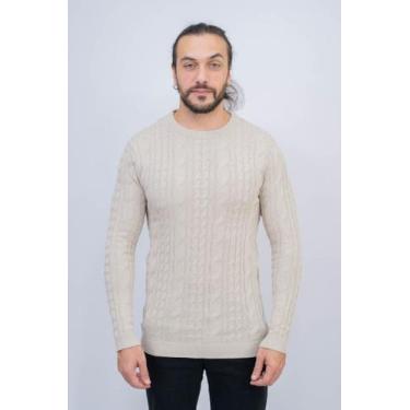Imagem de Suéter Masculino De Tricot - Opus, GG, Bege