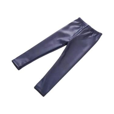 Imagem de Leggings De Couro Quentes E Grossas Para Meninas De 3 a 10 Anos Calças