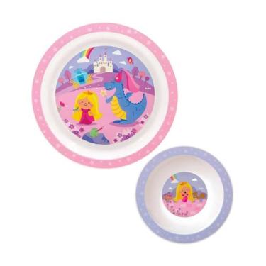 Imagem de Kit Introdução Alimentar Buba Pratinho + Bowl Princesa