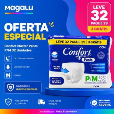 Imagem de Fralda Geriátrica Pants Confort Master 32 Unidades Roupa Íntima Descar