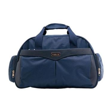 Imagem de Bolsa de viagem em poliéster oxford - média - bv-094 - marinho - Thigo