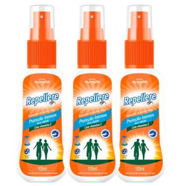 Imagem de Kit 3 Repelente De Insetos Pump 105Ml Repellere - My Health