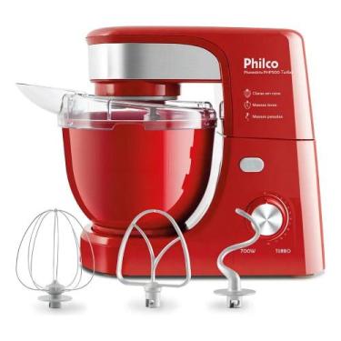 Imagem de Batedeira Planetária Philco PHP500 Turbo 220V Vermelha, 220V