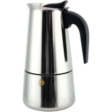 Imagem de Cafeteira Italiana Inox 6 Xicaras Moderna Elegante Expresso Moka Maqui