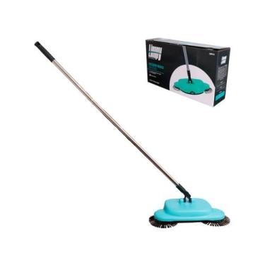 Imagem de Vassoura Mágica Hauskraft com 2 Escova Limpy, Preto, Prata e Azul