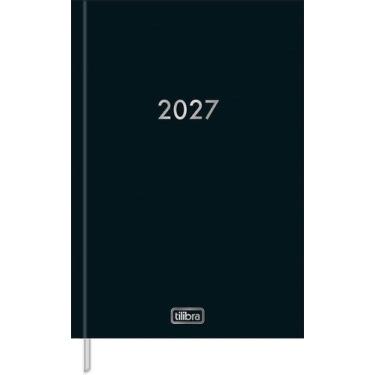 Imagem de Agenda costurada Napoli 2027 M7 Tilibra, Preta, Unico