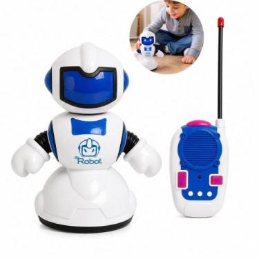 Imagem de Robo controle remoto brinquedo infantil luz som movimento interativo e