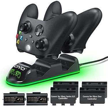 Controle sem fio Xbox One, controle de jogo Zamia Gamepad 2,4 GHZ  compatível com Xbox One/One S/One X/One Series X/S/Elite/PC Windows 7/8/10  com vibração dupla integrada (preto)