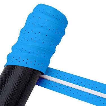 Imagem de Raquete Overgrip Beatch Tennis Fita Aderência Protetor Tape Profissional Pegada Pefeita Kit 10 Und Azul