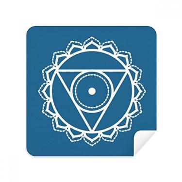 Imagem de Totem Flower Geometria Circle Symbol Glasses Pano Limpador de Tela Tecido de Camurça Pacote com 2