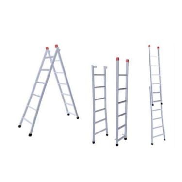 Imagem de Escada Extensiva Cinza 3 Em 1 Ferro 9x16 Degraus 5 metros 120kg 213P-NV