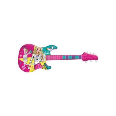 Imagem de Guitarra Barbie Infantil Com Função Mp3 Fun Divirta-Se