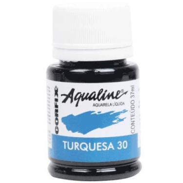 Imagem de Aqualine Aquarela  Liq. Turquesa 30 (37 Ml) Un - Corfix