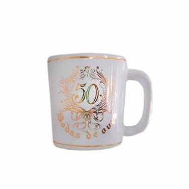 Imagem de Caneca Redonda Bodas De Ouro 9Cm