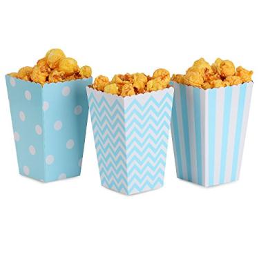 Imagem de NUIBY 36 peças de caixas de pipoca, caixas de petiscos, sacos de papel de pipoca para sobremesa, mesas e lembranças de casamento