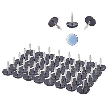 Imagem de CO-Z 40 pçs cadeira desliza móveis desliza unhas em móveis, cadeiras protetores de chão para móveis de madeira, cadeiras mágicas para pernas (0,75" Φ19 mm).