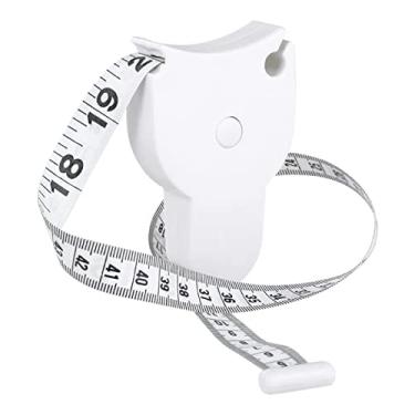Imagem de Trena Fita Métrica Portátil Maleável Com Botão De Trava Para Medição Do Corpo Alfaiataria, Costureira, Escola Mede Até 1,5M LINHA PREMIUM SYANG