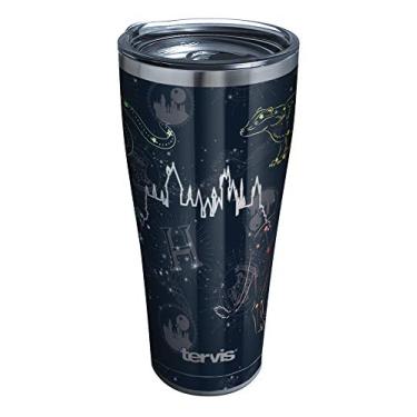 Imagem de Tervis Copo de viagem Harry Potter Marauder's Constellation com isolamento triplo mantém as bebidas frias e quentes, 850 g Legacy, aço inoxidável