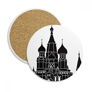 Imagem de Rússia Saint Petersburg Caneca porta-copos com proteção de mesa Pedra absorvente
