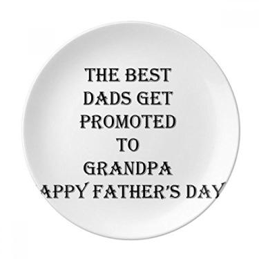 Imagem de Dad Promoted to Grandpa Pais Festival Prato Decorativo de Porcelana Salver Prato de Jantar