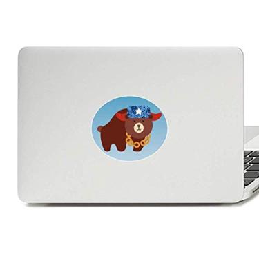 Imagem de Adesivo de notebook com símbolo nacional da Rússia com emblema de vinil e estampa de urso