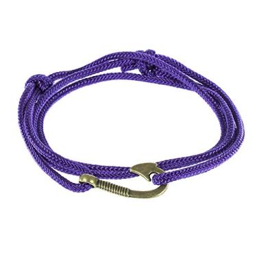 Imagem de West Coast Paracord — Pulseiras femininas ajustáveis com âncora náutica e anzol – Feito de corda de nylon