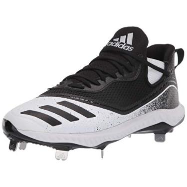 Imagem de adidas Sapato de beisebol masculino Icon V Bounce Cleats, Ftwr branco/núcleo preto/núcleo preto, 17