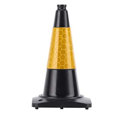 Imagem de LZKW Cone RC Safety Raod, plástico ABS RC Road Cone Simples e conveniente, confiável e durável para treinamento de carro RC (preto)