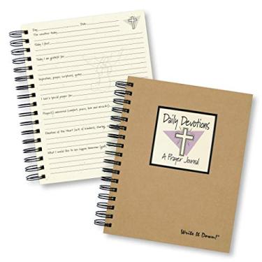 Imagem de Write it Down Série por Journals Unlimited, Guided Journal, Daily Devotions, A Prayer Journal, tamanho completo 19 x 23 cm, capa dura Kraft, feito nos EUA