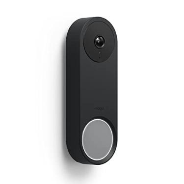 Imagem de elago Capa de silicone compatível com a campainha Google Nest Hello Video (com fio, 2ª geração) - resistente ao clima e aos raios UV, combinação de cores perfeita, acabamento limpo (preto)