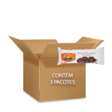 Imagem de Biscoito Termogênico Zero Glúten Canela com Chocolate Natural Life contendo 3 pacotes de 140g cada