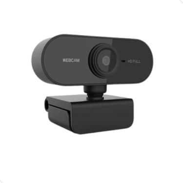 Imagem de Webcam Full Hd 1080P Preta Computador Câmera Usb Visão 360º Com Microfone Home Ofice, Microfone, Teans, Zoom, Meet, Hangouts Mundo Compras