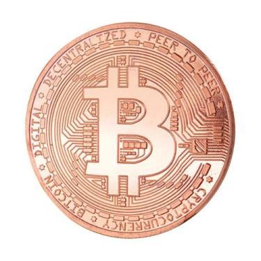 Imagem de Moeda Bitcoin Física P/ Colecionador Criptomoedas Presente - Chroma Te