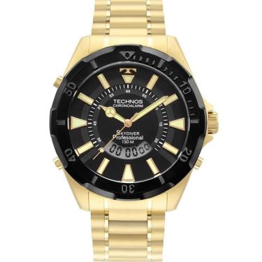 Imagem de Relógio Anadigi Masculino Dourado Technos Skydiver - WT205GA/1P-Masculino