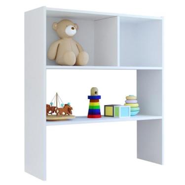 Imagem de Estante Infantil Organizadora Com Nichos Cindy L03 Branco - Mpozenato,