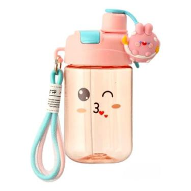 Imagem de Garrafa squezee infantil com canudo de silicone - 600 ml - Bidaltech