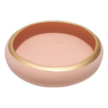 Imagem de Vaso Ikebana Baixo Cerâmica Fosca Decor de Plantas Garden - Rose Gold 