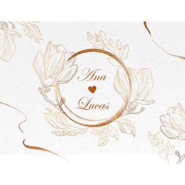 Imagem de Necessaire Tecido Personalizada com Nome Impermeável Bolsa Feminina Pr