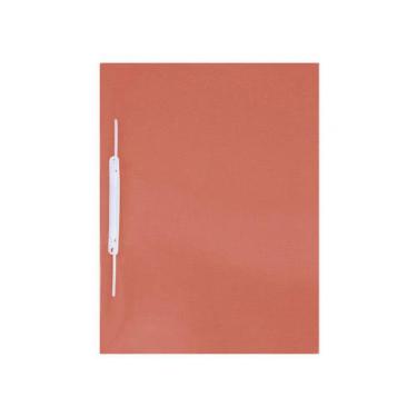 Imagem de Pasta PP Classificadora Com Grampo Plástico Vermelho, Pacote c/ 10 Uni