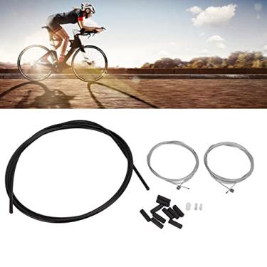Imagem de VGEBY Conjunto de fio de mudança de bicicleta, kit de caixa de cabo universal conjunto de tubo de câmbio de bicicleta para reparo de ciclismo de estrada de montanha
