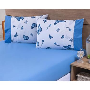 Imagem de Kit 04 Fronhas Avulsas 80x60cm Percal 100% Algodão 180 Fios Estampada 