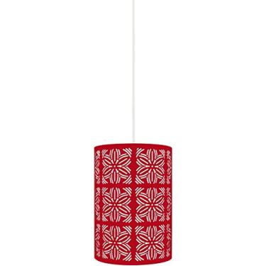 Imagem de Taschibra Renda 104 04040004-19, Pendente LED Autovolt E27, 40W, Vermelho Fosco