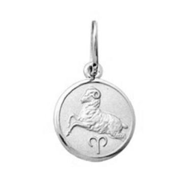 Imagem de Pingente Signo Redondo Pequeno 1cm Ouro 18k K080 - Fab Joias, AQUARIO,