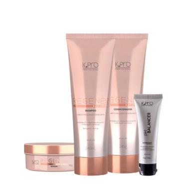 Imagem de Kit K.Pro Profissional Regenér Shampoo Condicionador Máscara e Acidifi