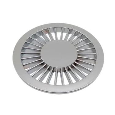 Imagem de Grelha Redonda Plástico Cromada 100 mm - Tigre - 27511007