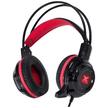 Imagem de Fone De Ouvido Headset Gamer Taranis V2 P2 Com Microfone - Preto E Ver